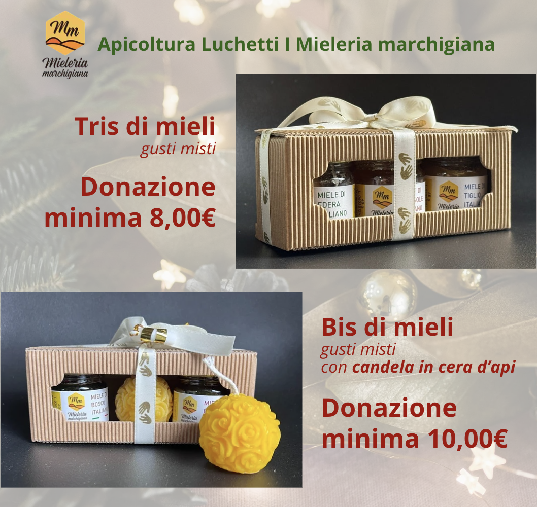 Tris di mieli e Bis di mieli con candela

